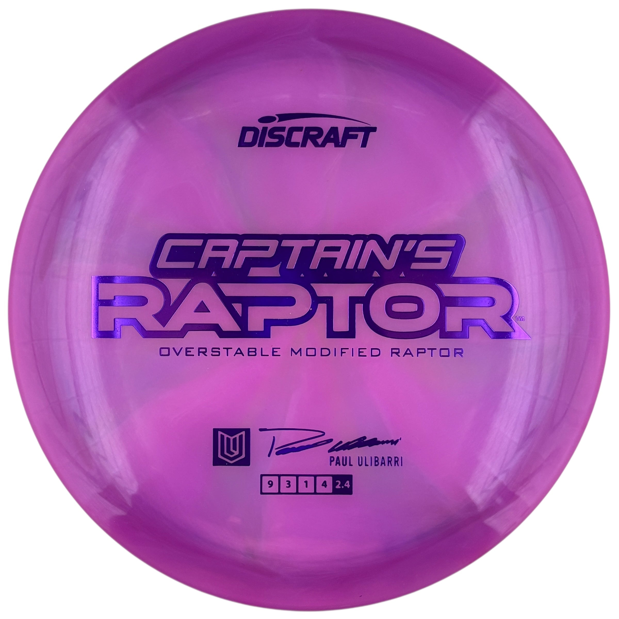 Discraft Z Swirl Captain's Raptor - 2025 Paul Ulibarri Tour Series