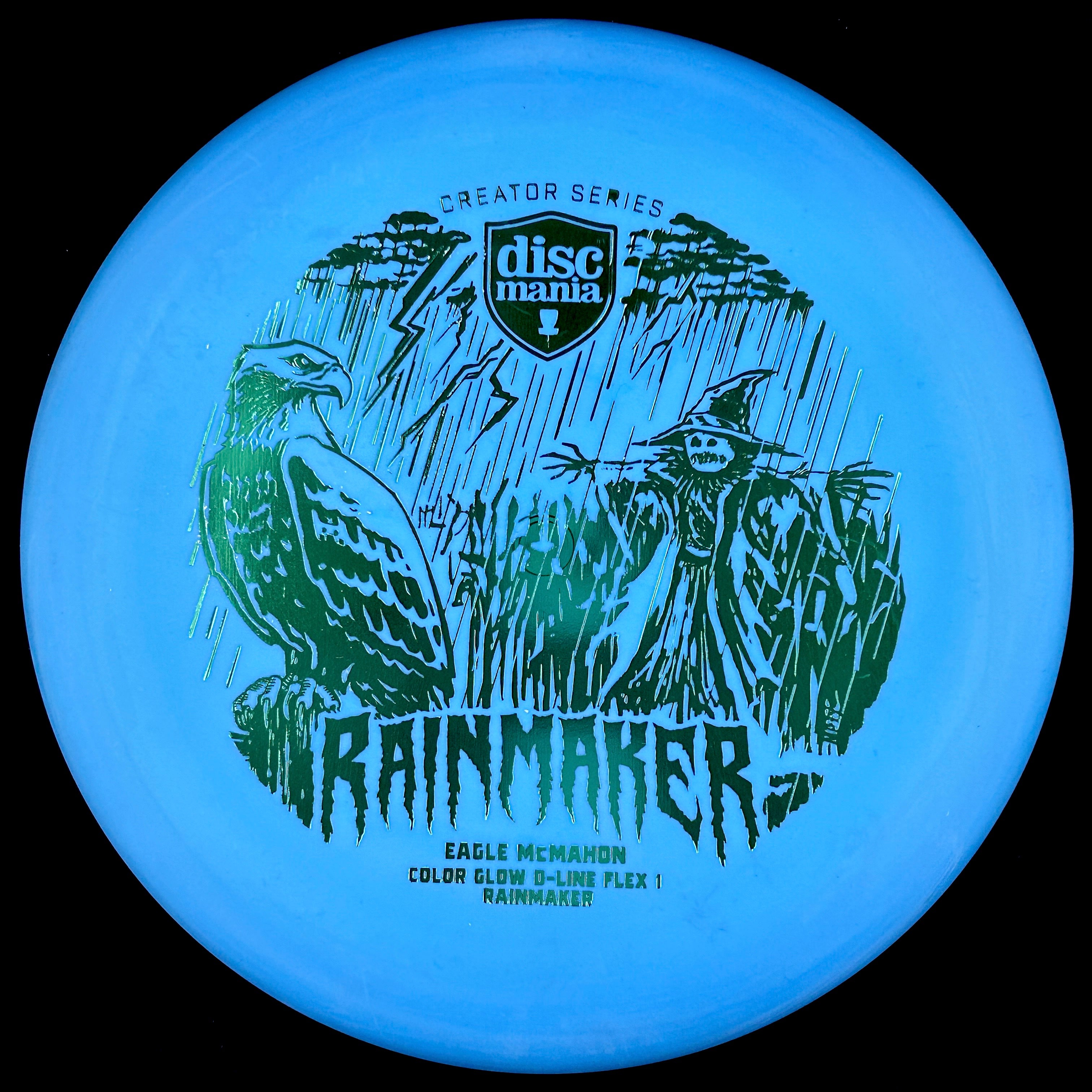 Discmania Eagle McMahon Creator Series Color Glow D-Line Rainmaker (Flex 1)