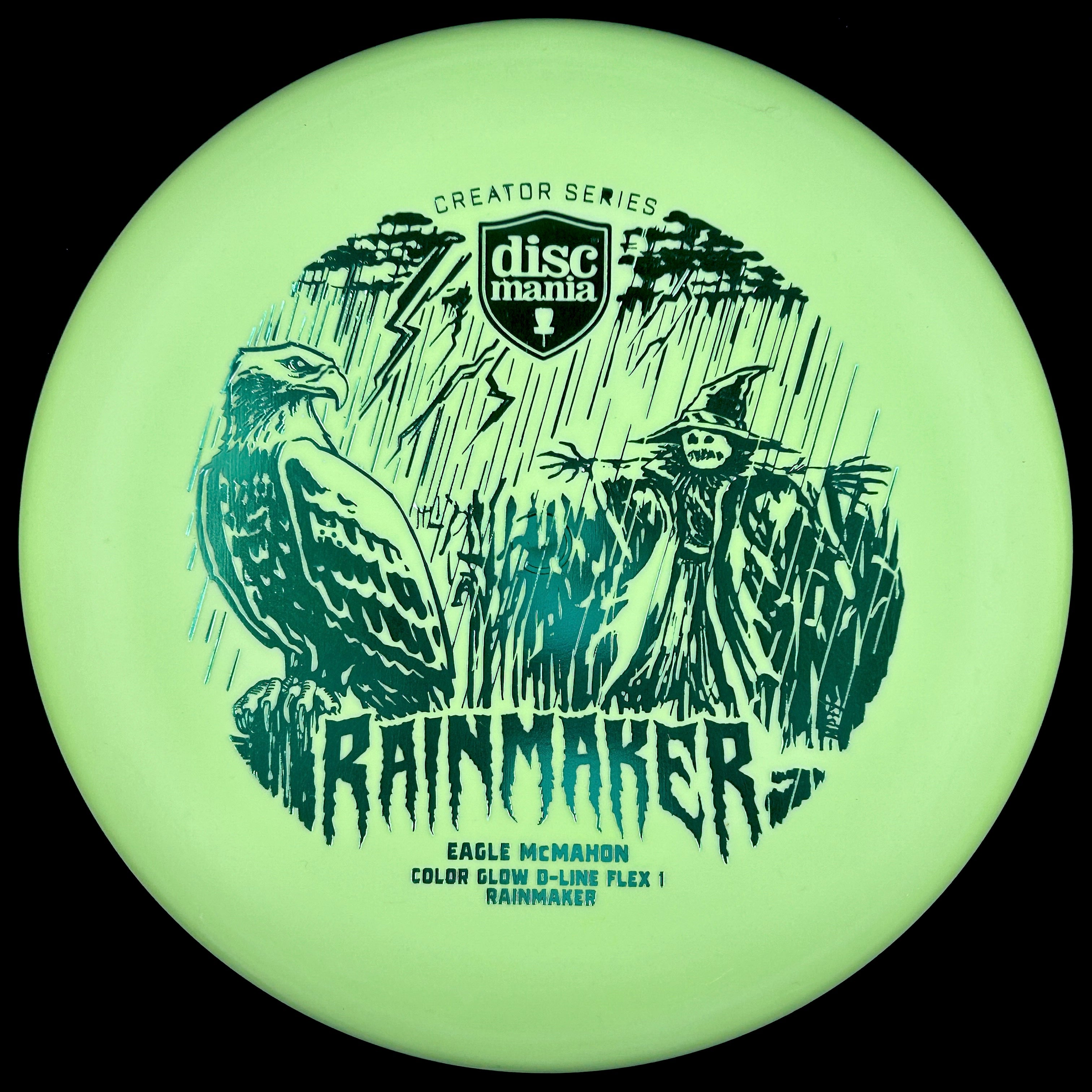 Discmania Eagle McMahon Creator Series Color Glow D-Line Rainmaker (Flex 1)