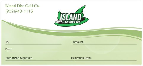 Island Disc Golf Company Gift Certificate