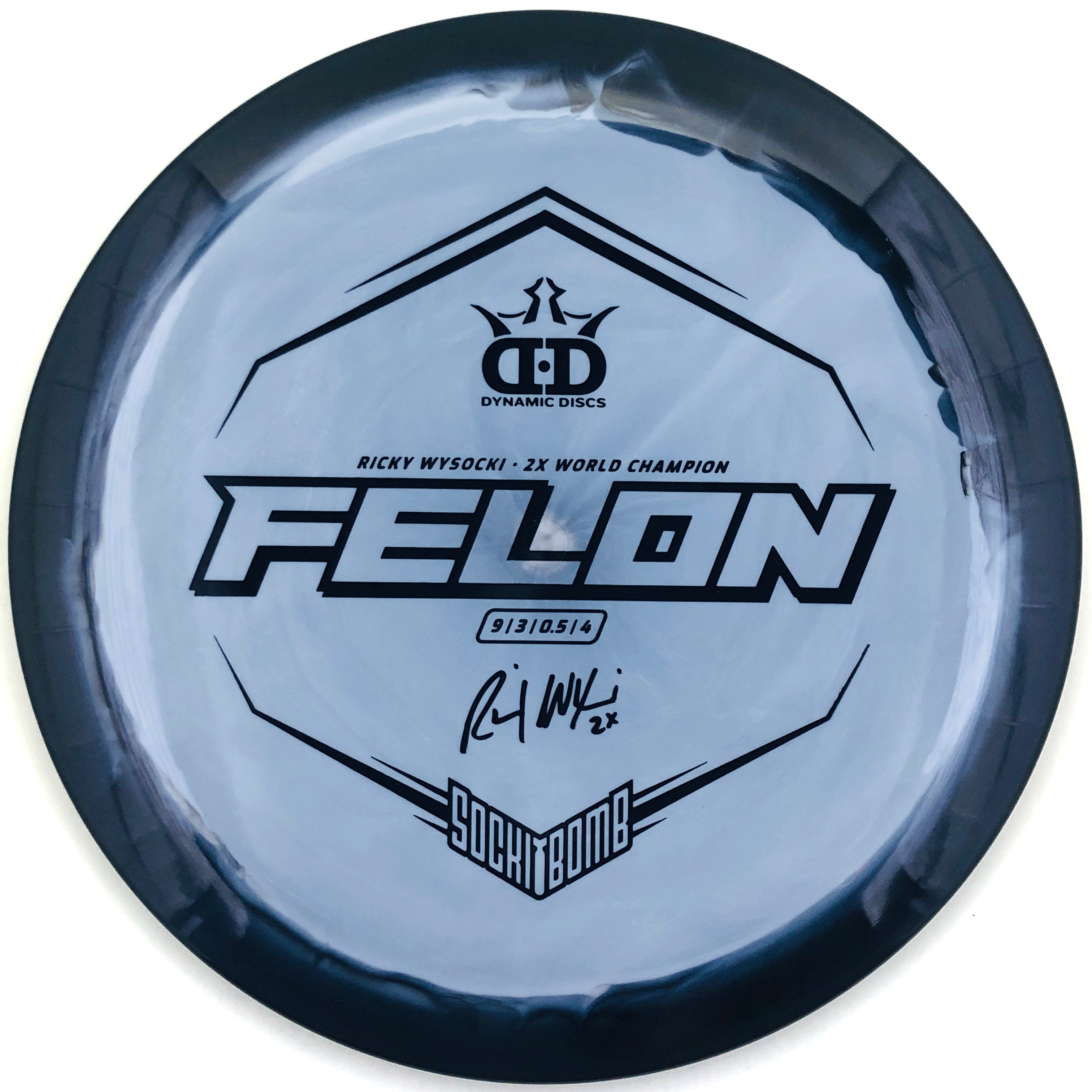 Dynamic Discs Fuzion Orbit Felon - Ricky Wysocki Sockibomb (Distance Driver)