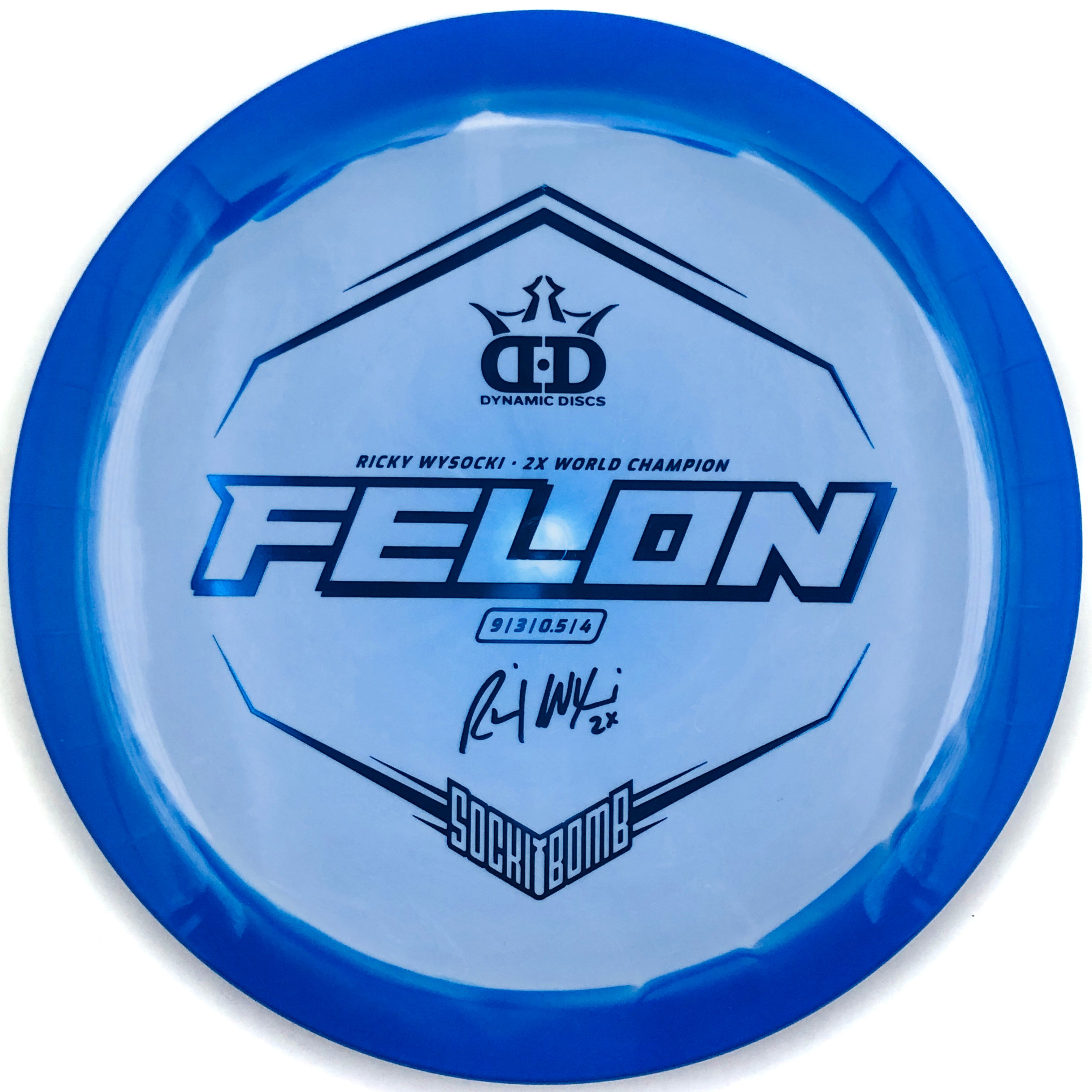 Dynamic Discs Fuzion Orbit Felon - Ricky Wysocki Sockibomb (Distance Driver)