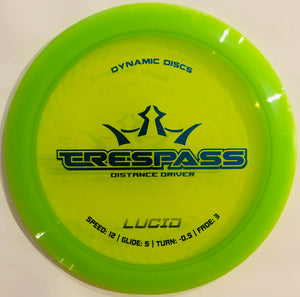 Dynamic Discs Lucid Trespass Distance Driver