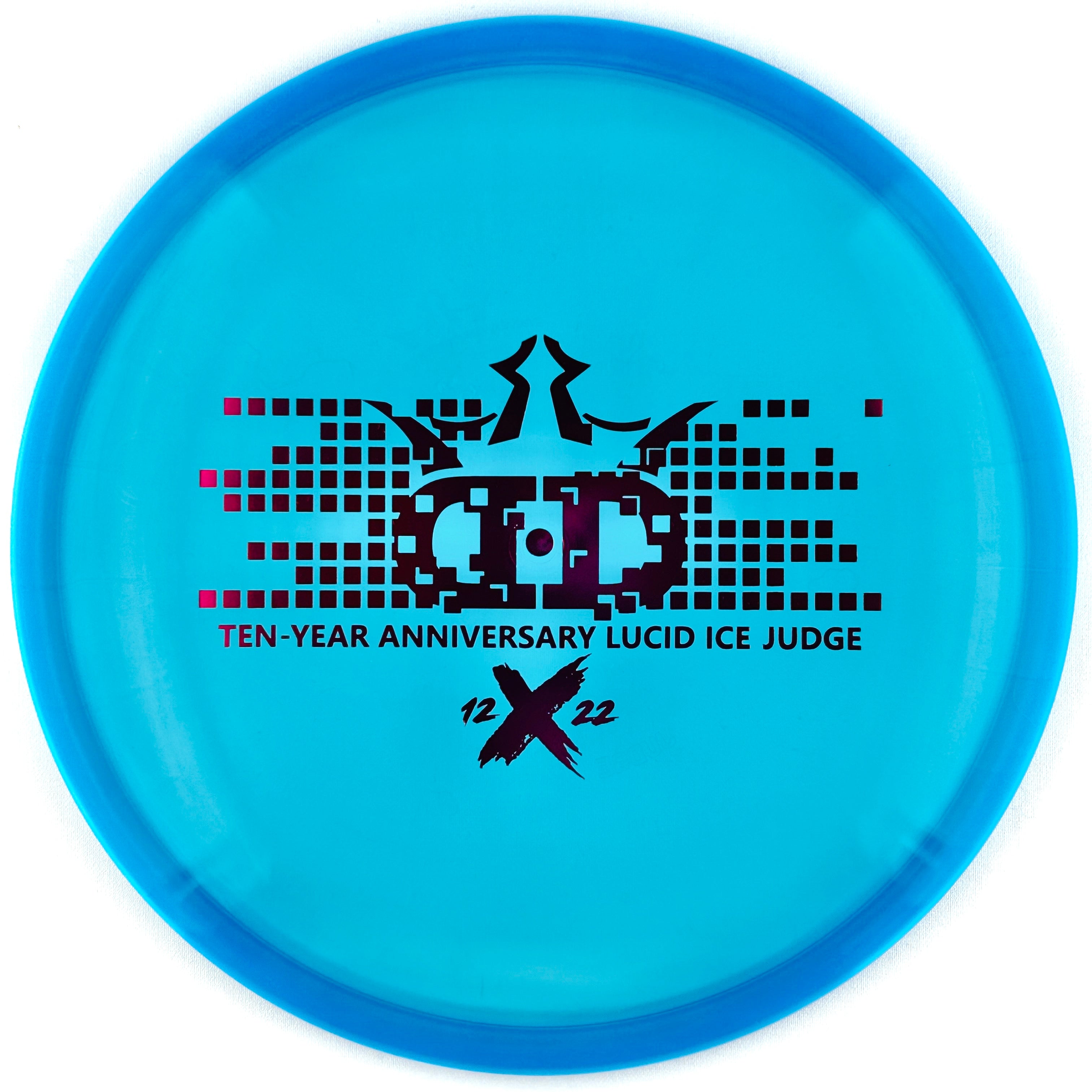 Dynamic Discs Lucid-Ice Judge (10 Year Anniversary Stamp)